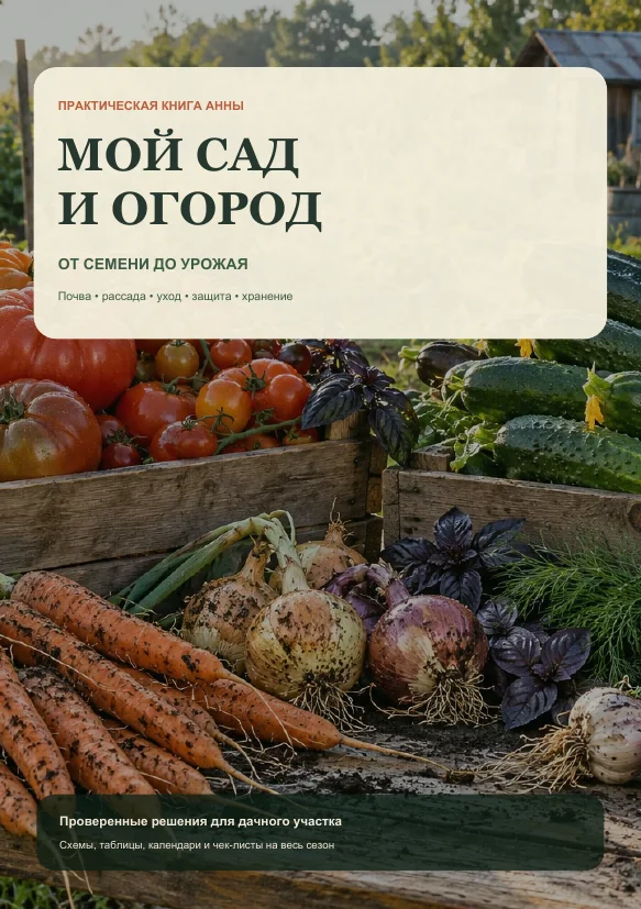 Обложка книги «Мой сад и огород. От семени до урожая»